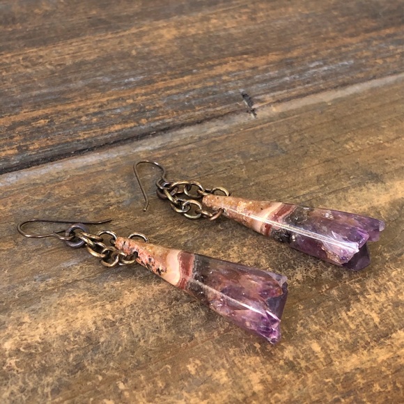 Amethyst Earrings - Picture 7 of 8